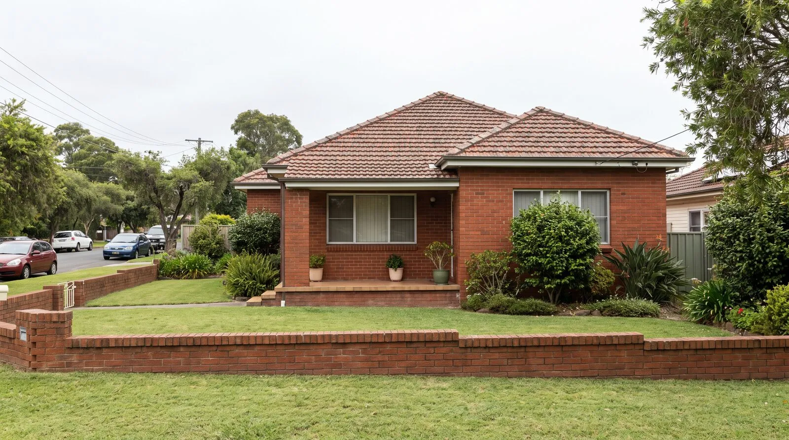 Brick and tile post-war house in Lake Macquarie